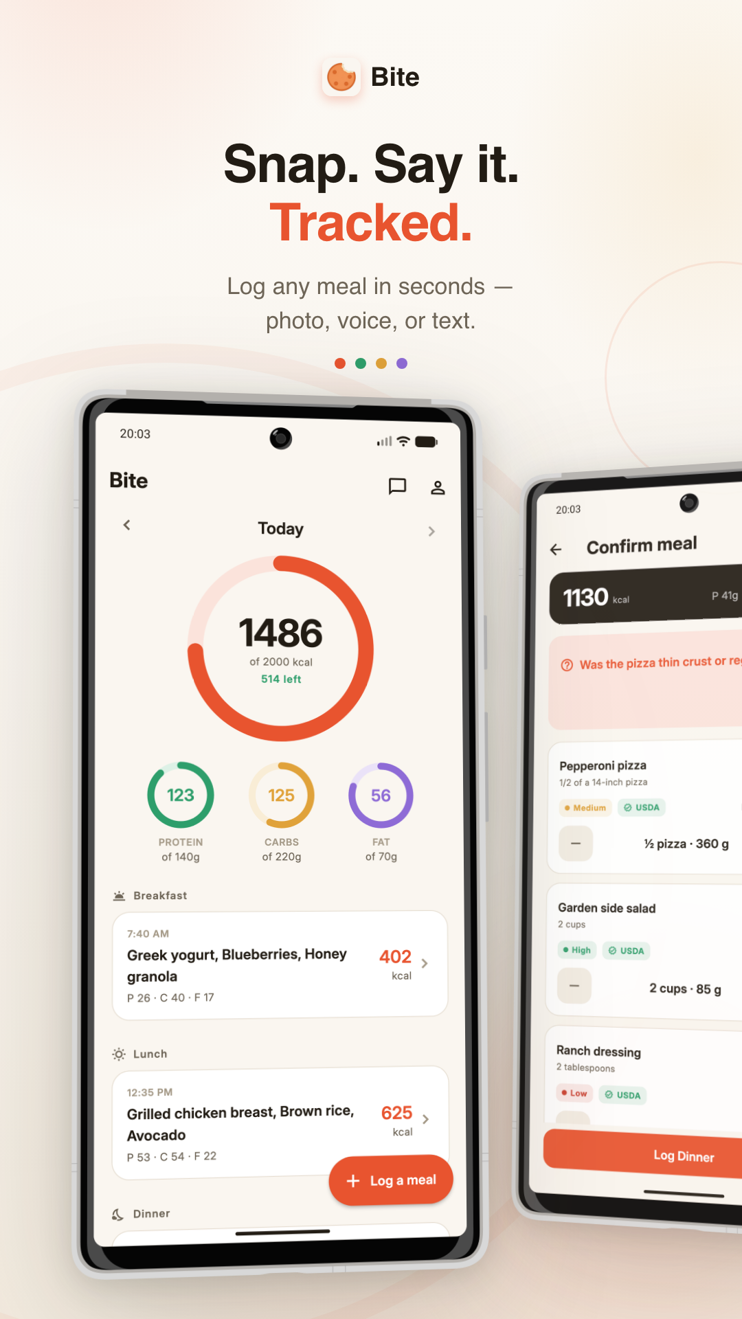Bite today screen