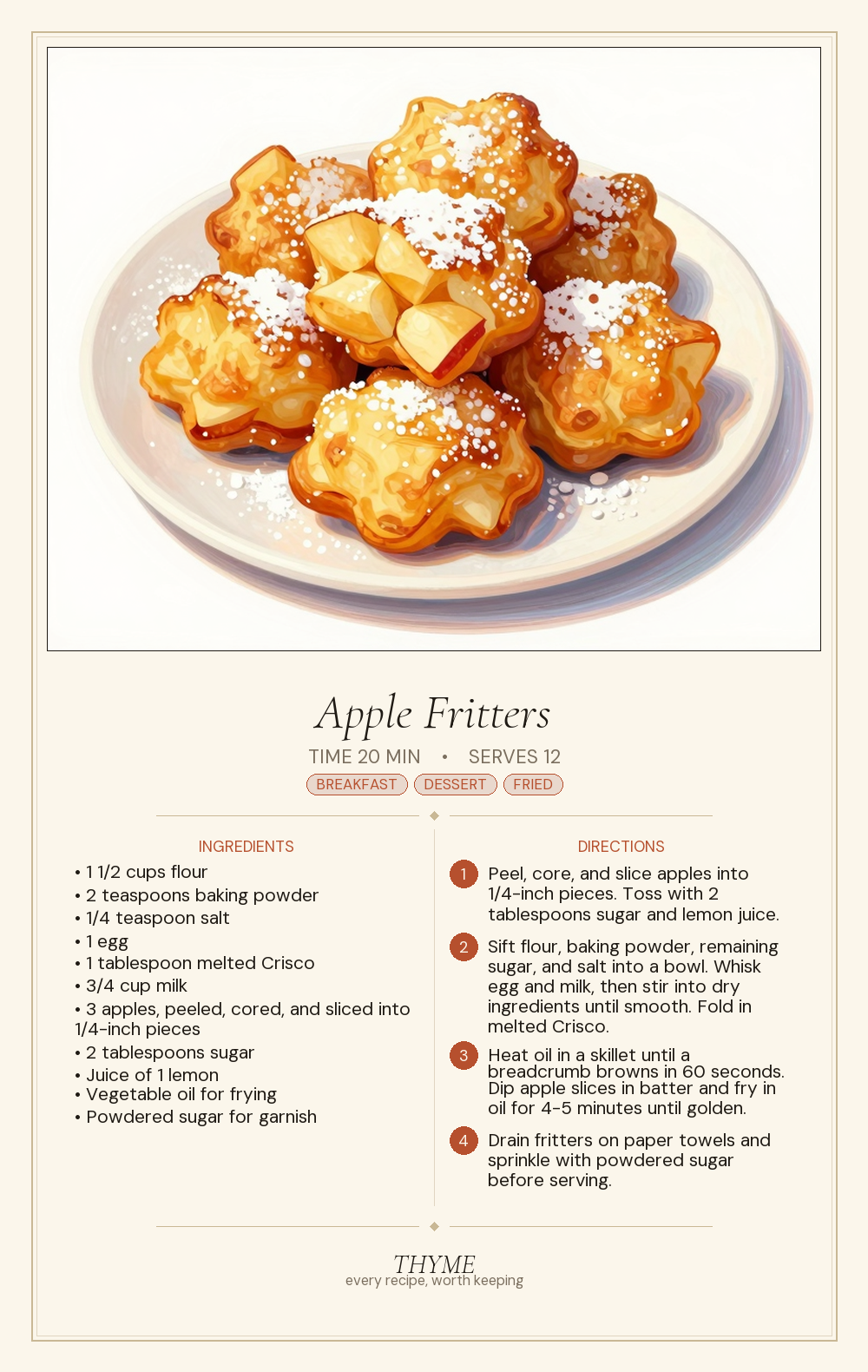 Apple Fritters