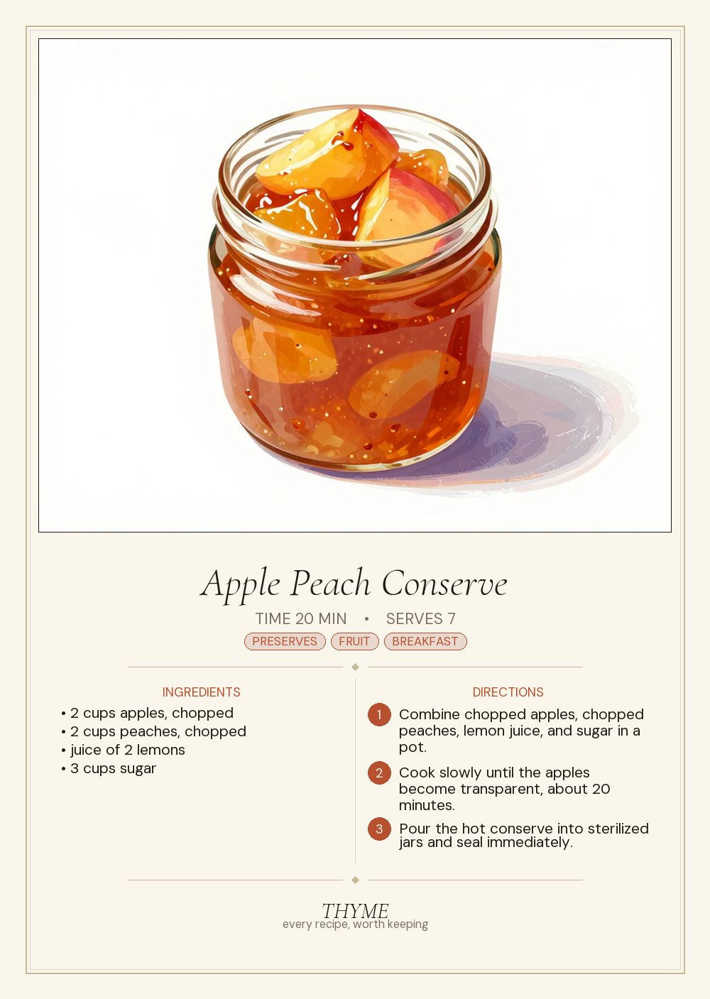 Apple Peach Conserve