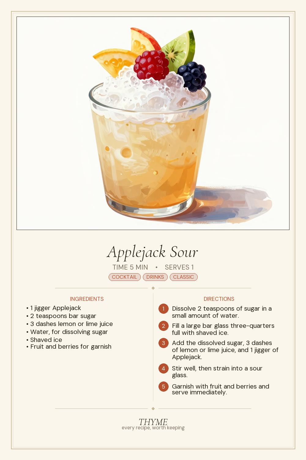 Applejack Sour