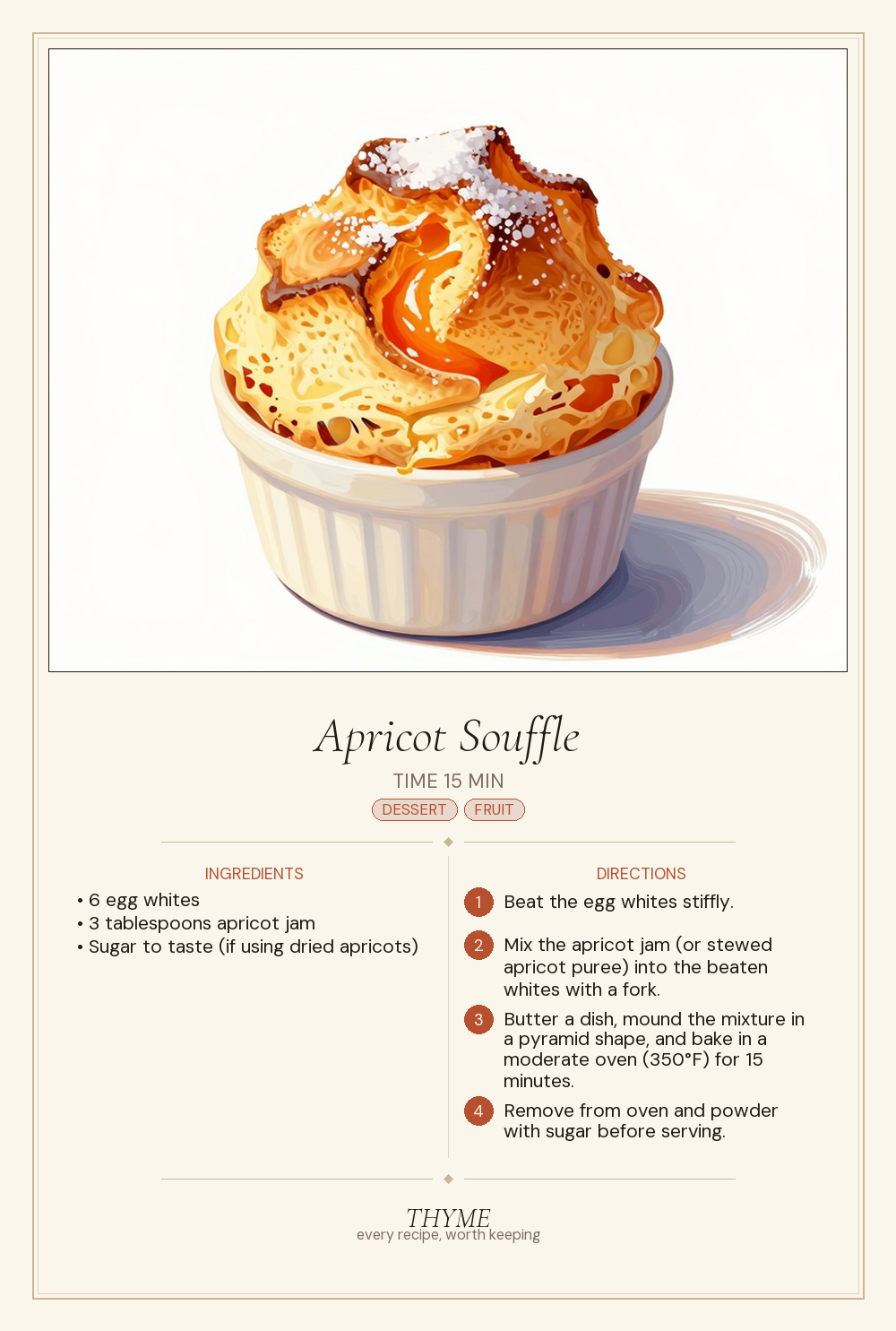 Apricot Souffle