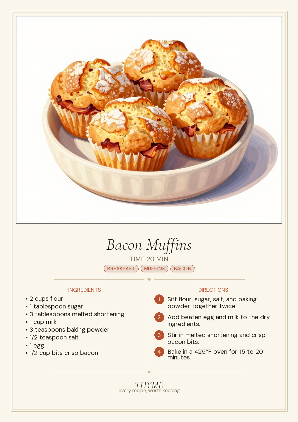 Bacon Muffins