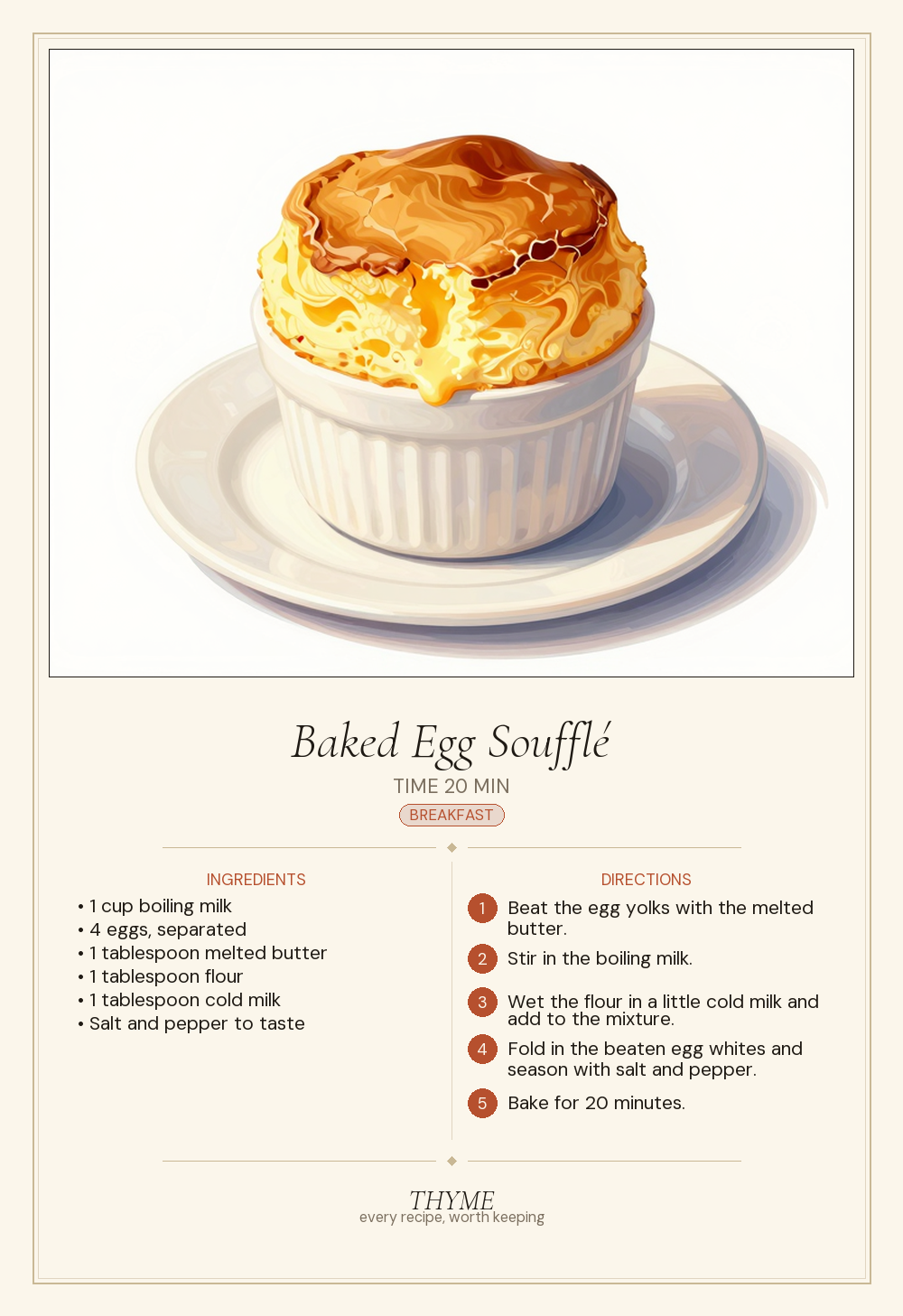 Baked Egg Soufflé