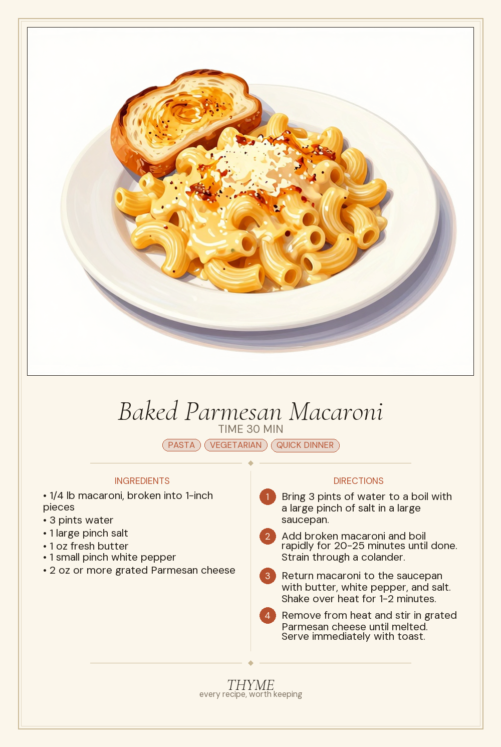 Baked Parmesan Macaroni