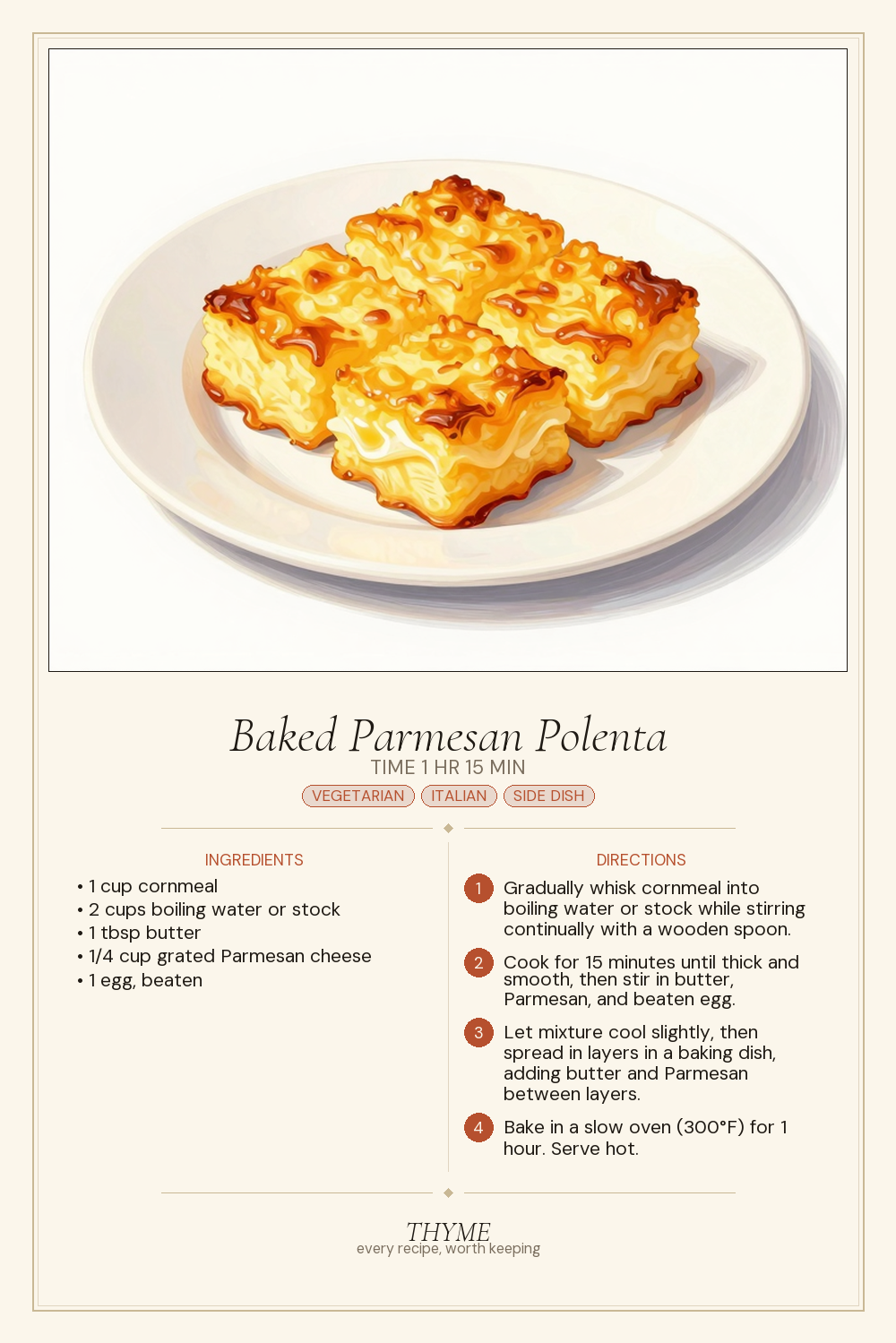 Baked Parmesan Polenta