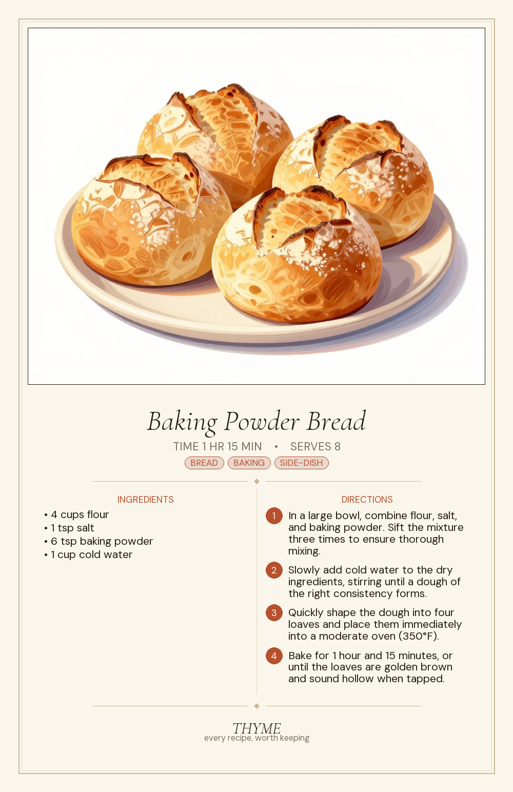 Baking Powder Bread