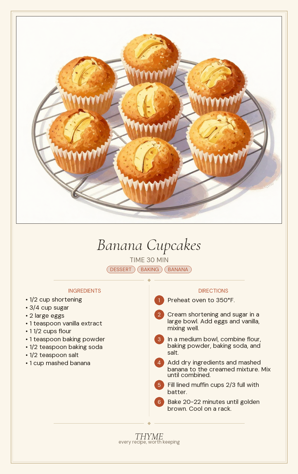 Banana Cupcakes