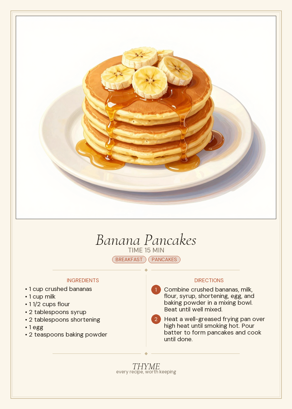 Banana Pancakes