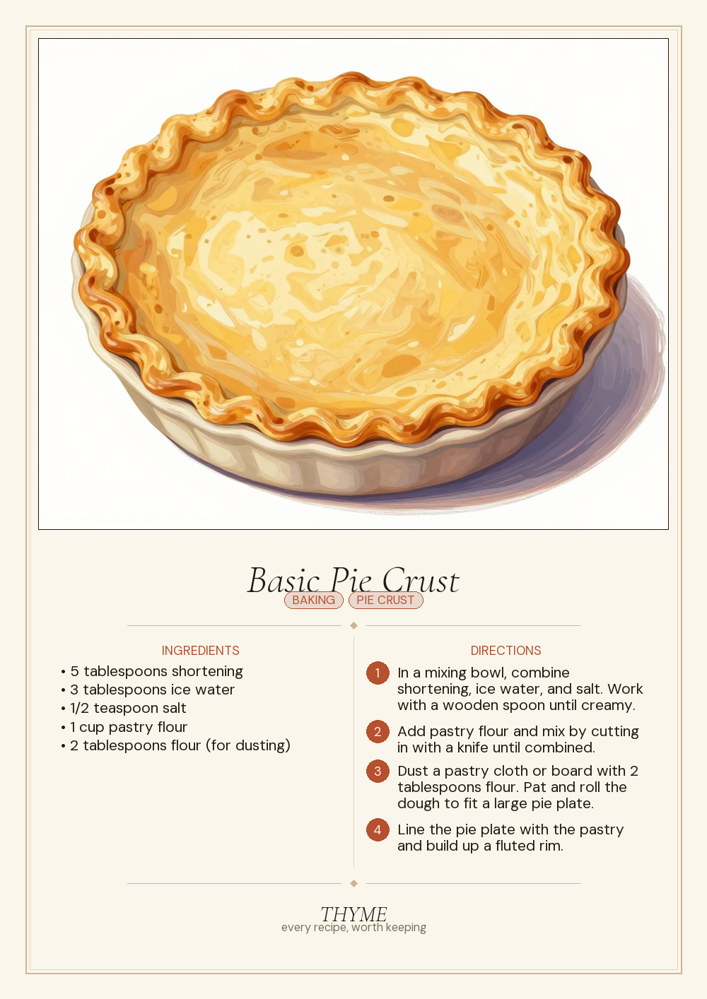 Basic Pie Crust