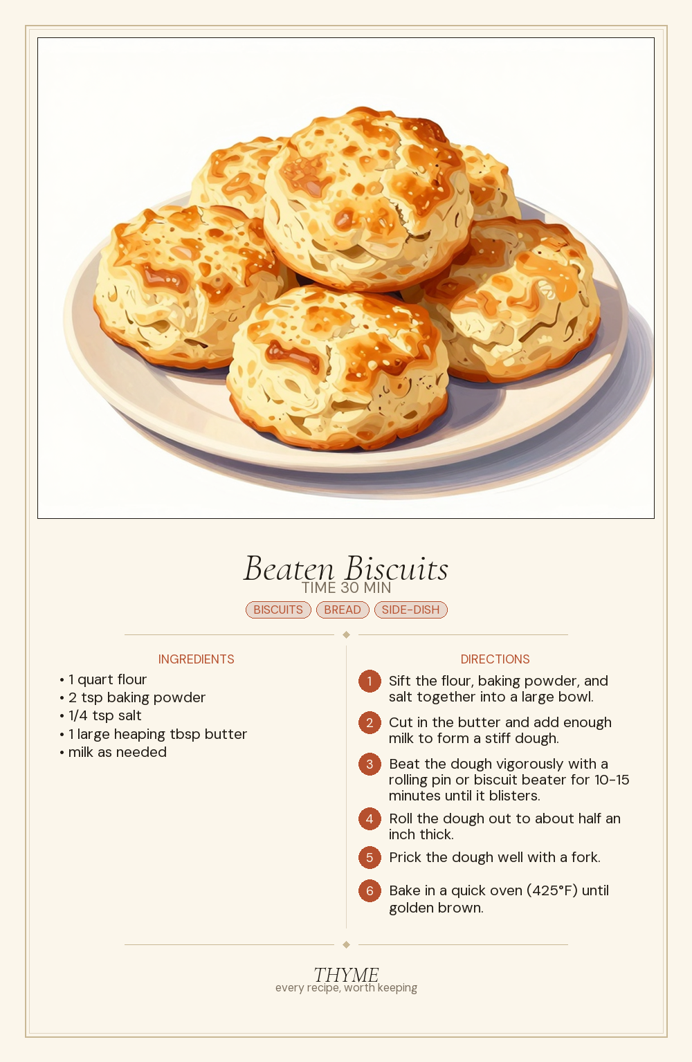 Beaten Biscuits