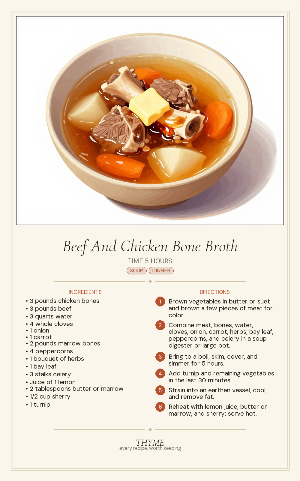 Beef And Chicken Bone Broth