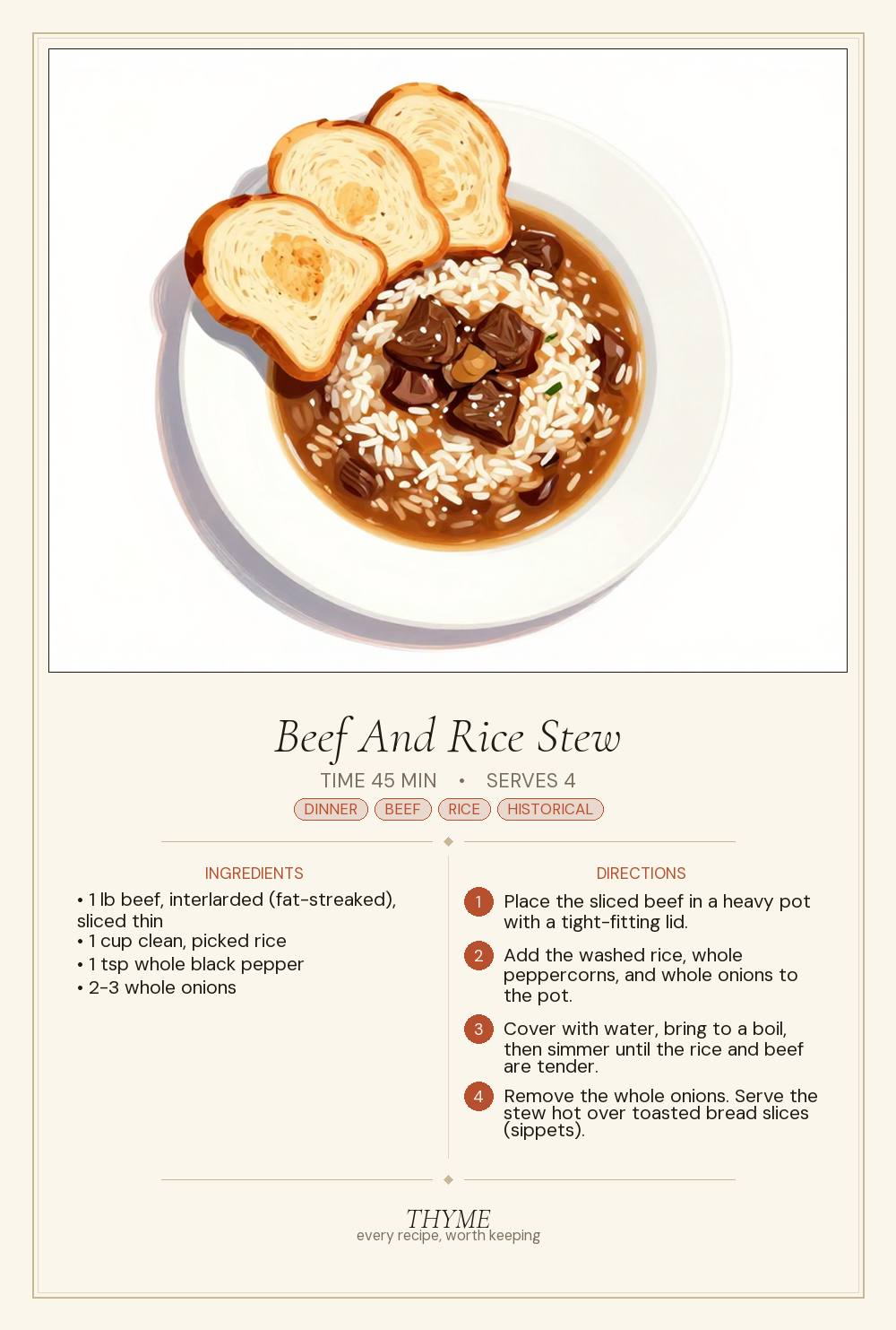 Beef And Rice Stew