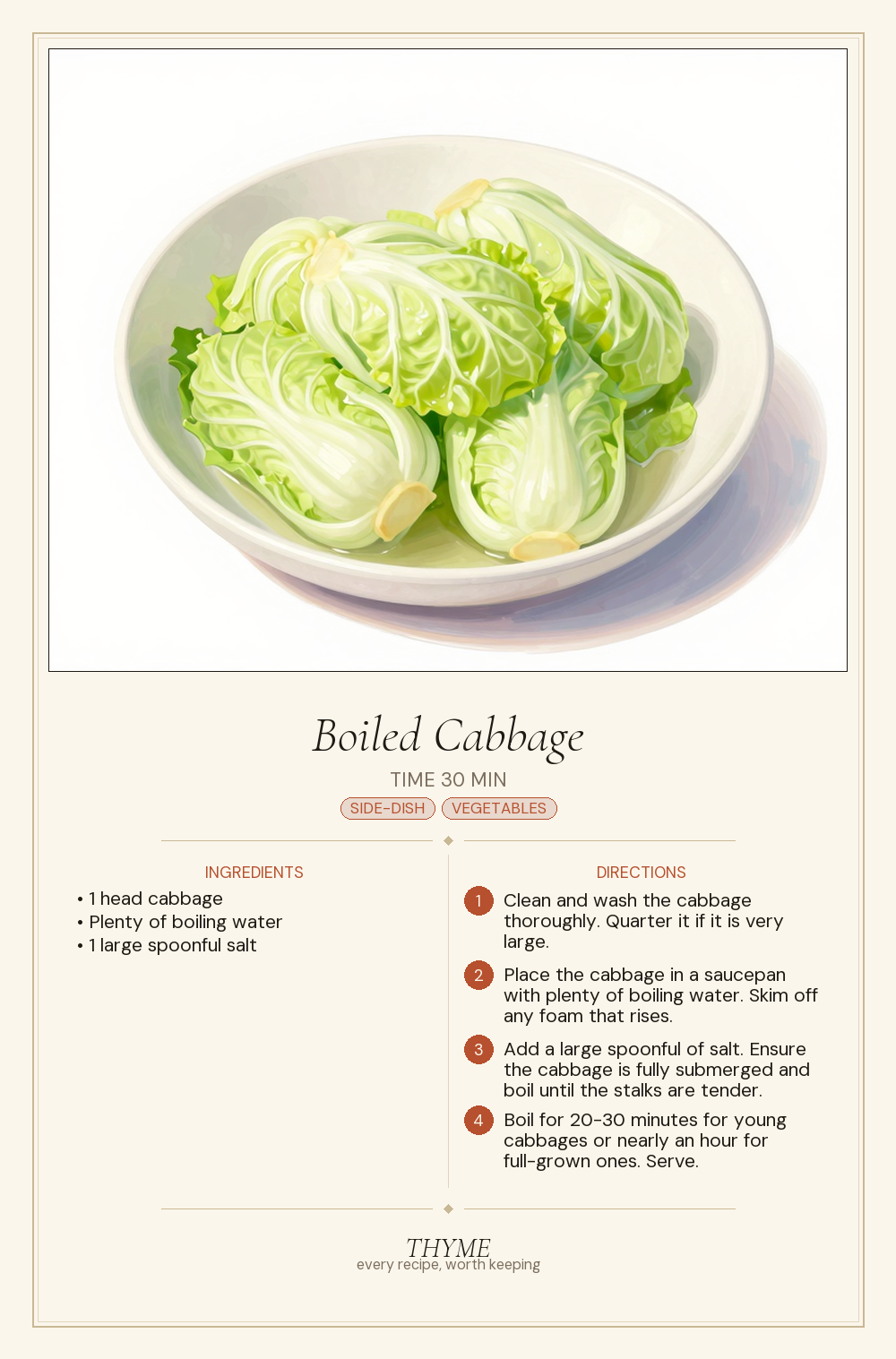 Boiled Cabbage