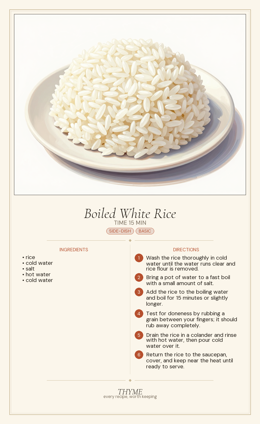 Boiled White Rice