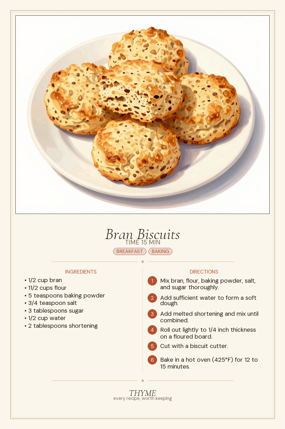 Bran Biscuits
