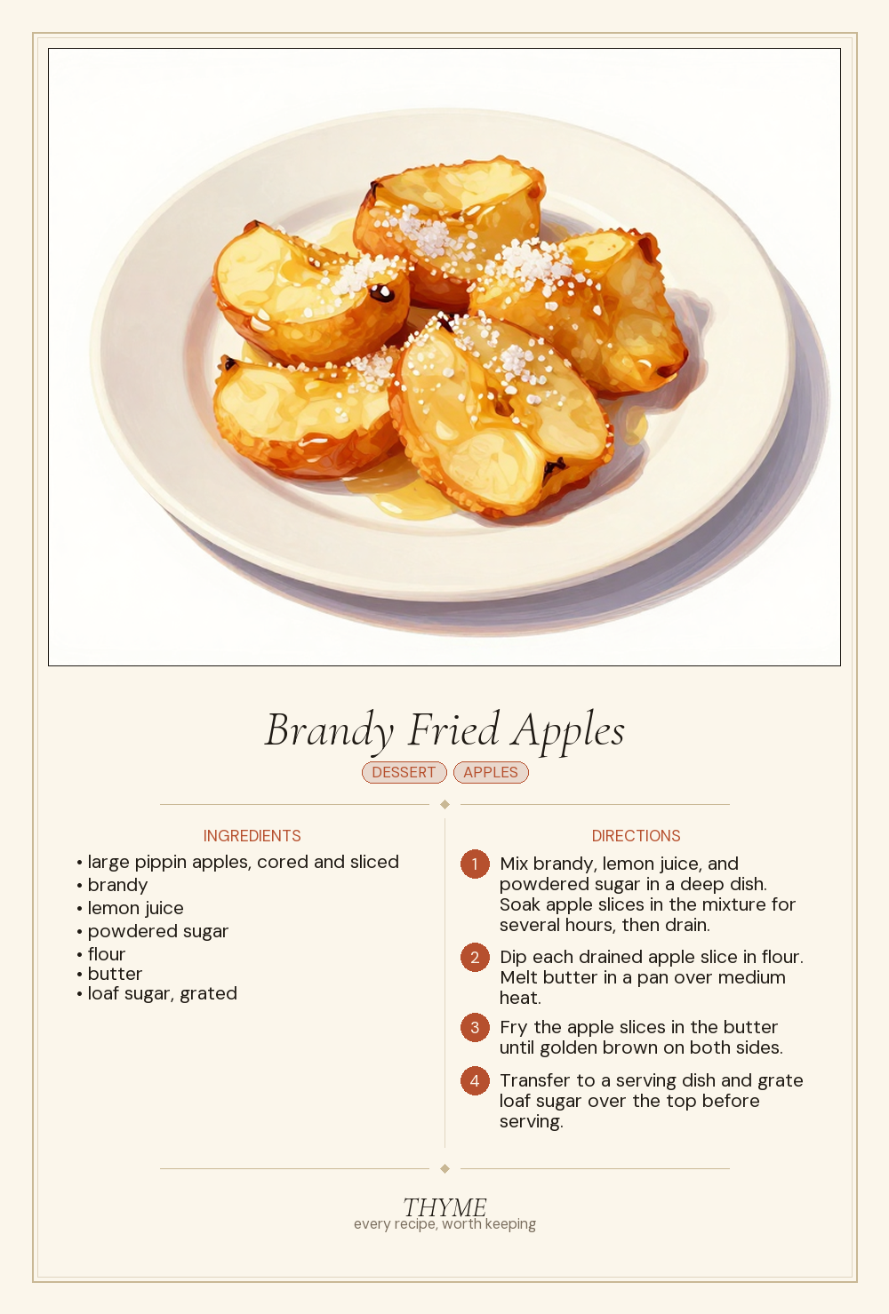 Brandy Fried Apples