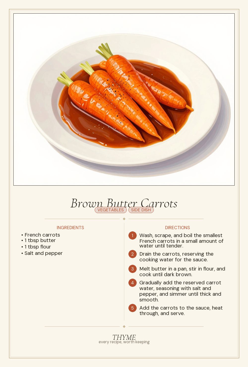 Brown Butter Carrots