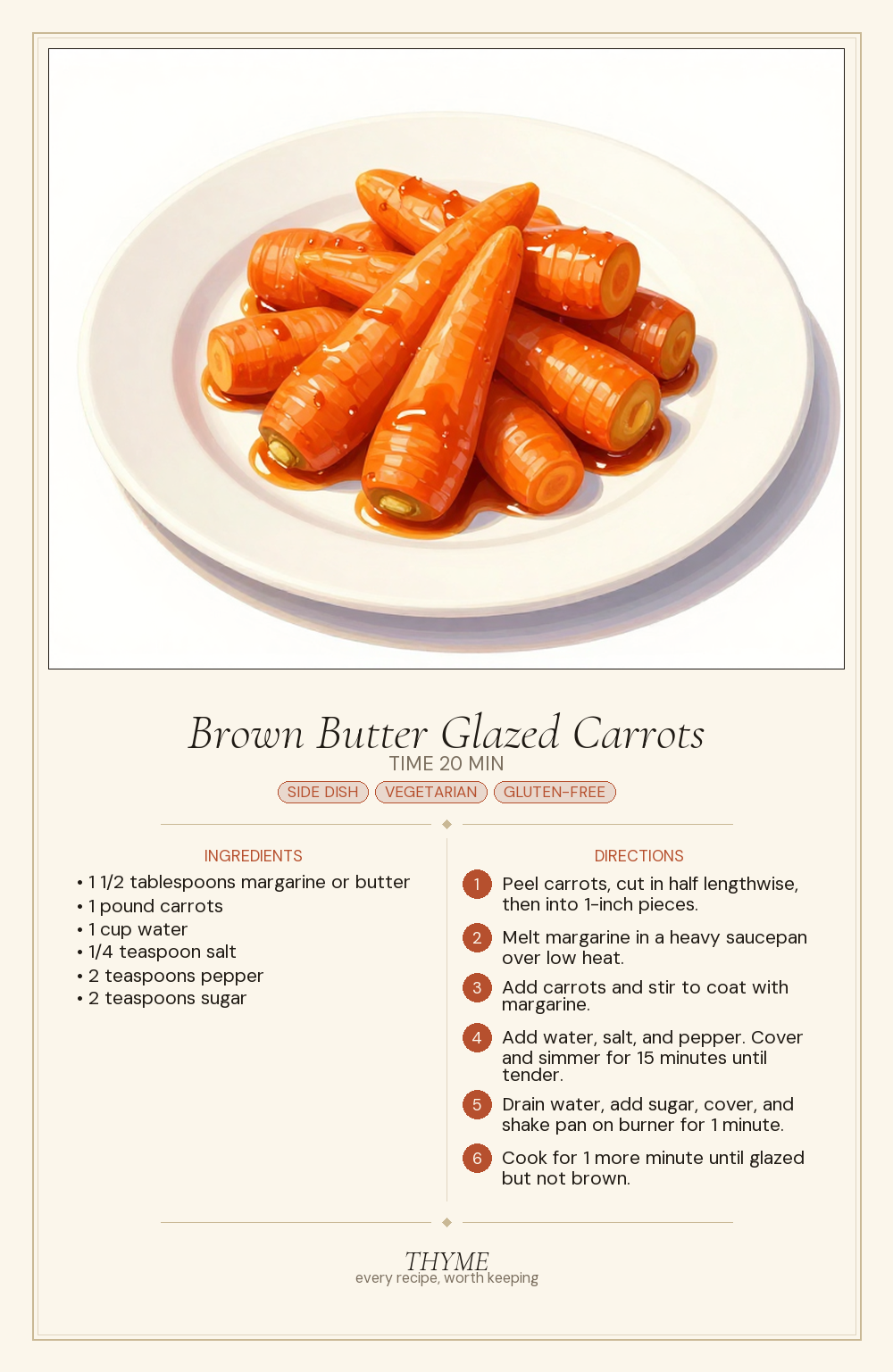 Brown Butter Glazed Carrots