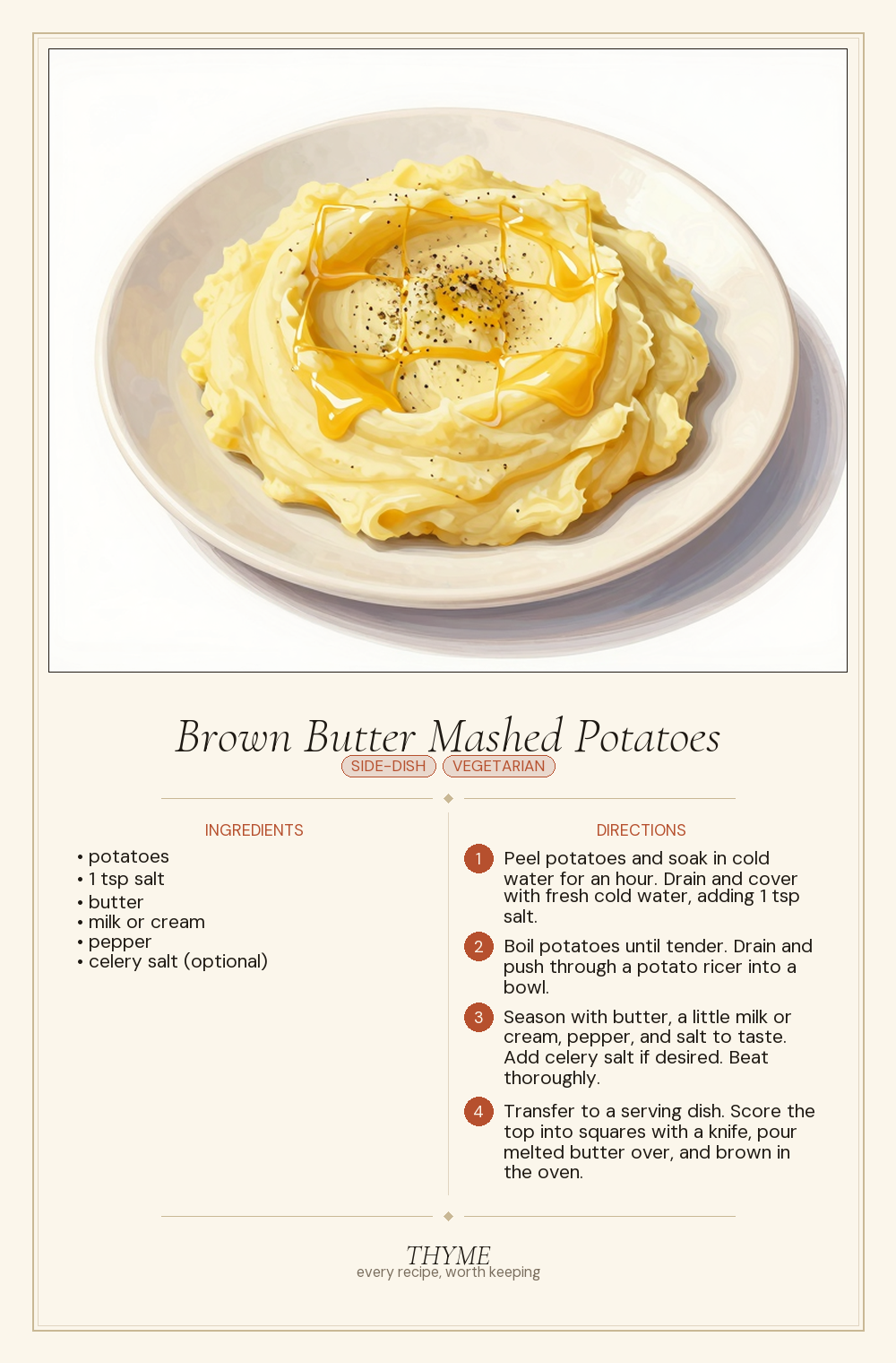 Brown Butter Mashed Potatoes
