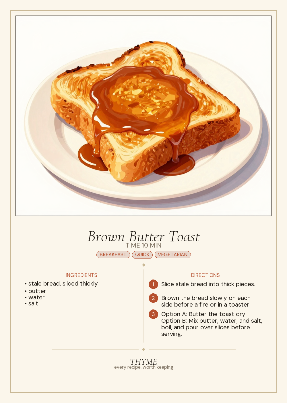 Brown Butter Toast