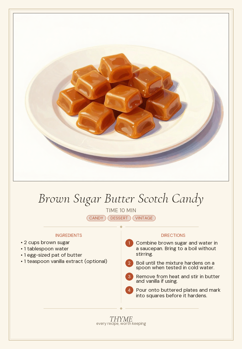 Brown Sugar Butter Scotch Candy
