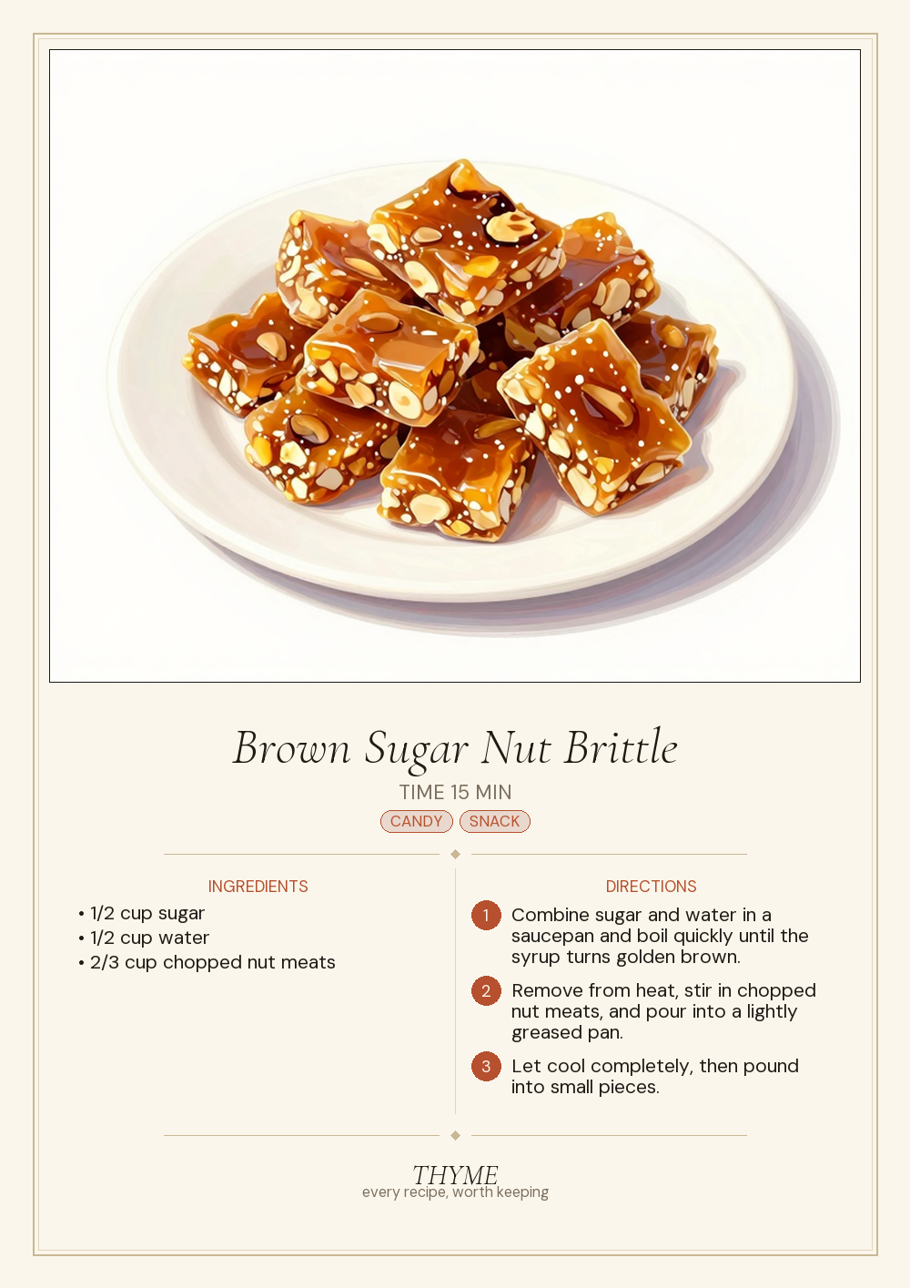 Brown Sugar Nut Brittle