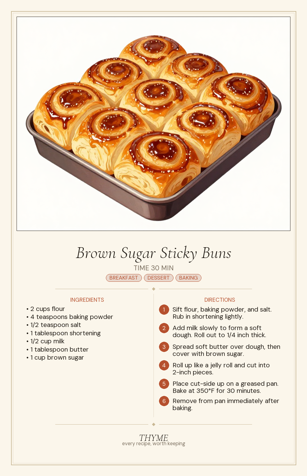 Brown Sugar Sticky Buns