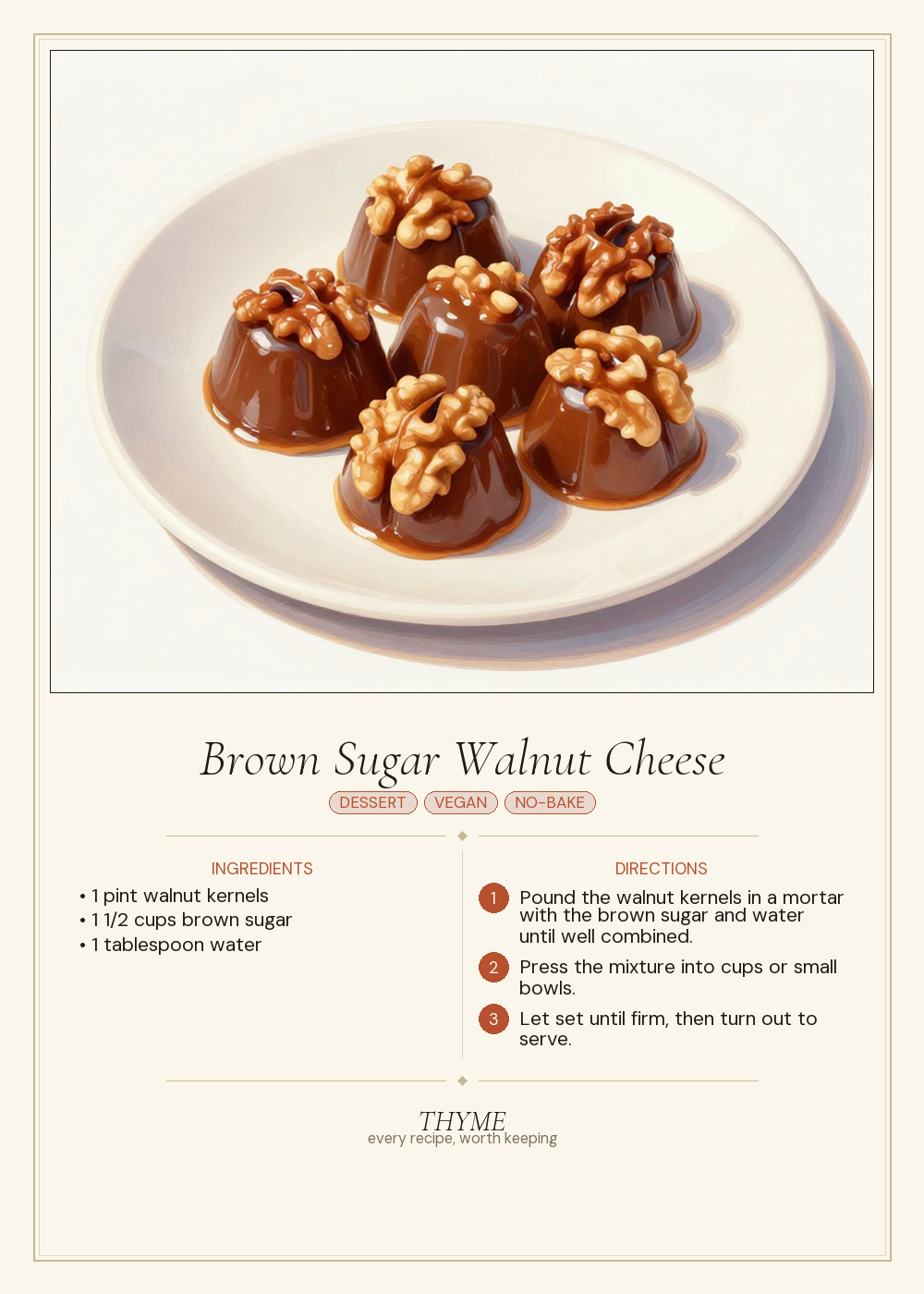 Brown Sugar Walnut Cheese