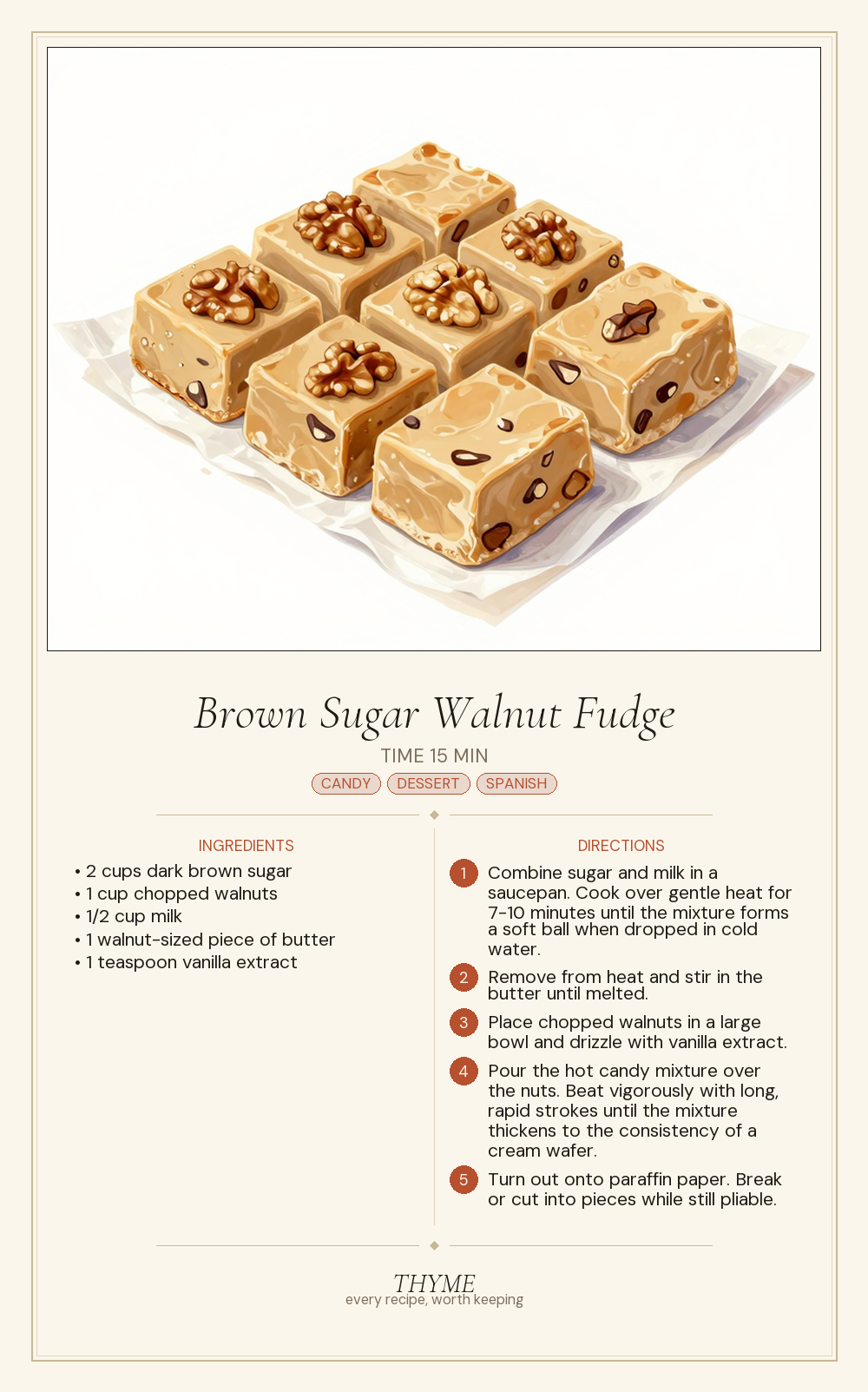 Brown Sugar Walnut Fudge