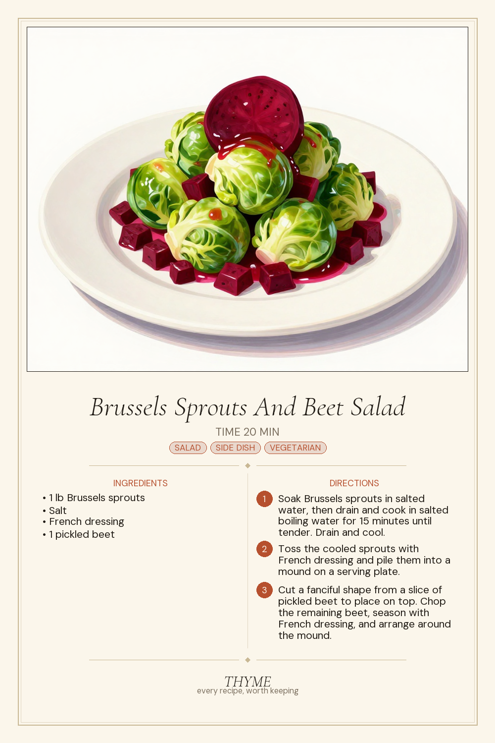 Brussels Sprouts And Beet Salad