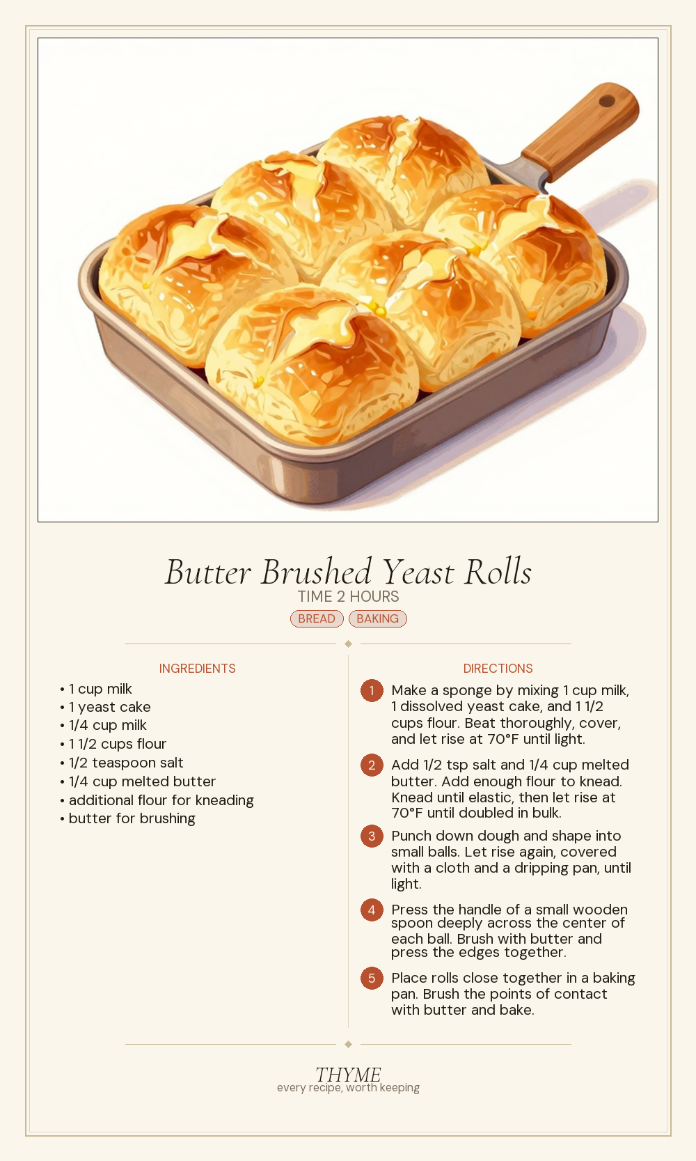 Butter Brushed Yeast Rolls