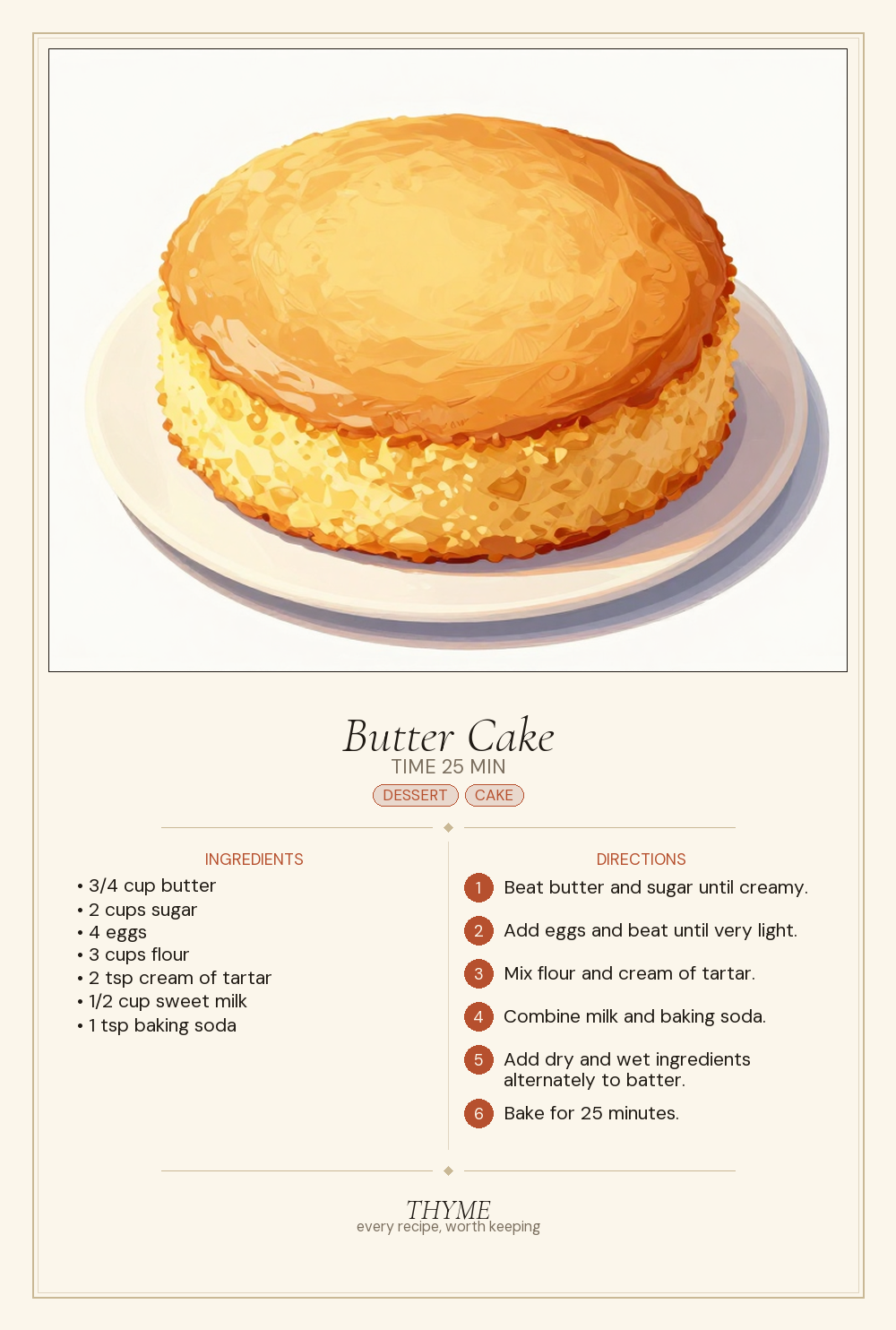 Butter Cake