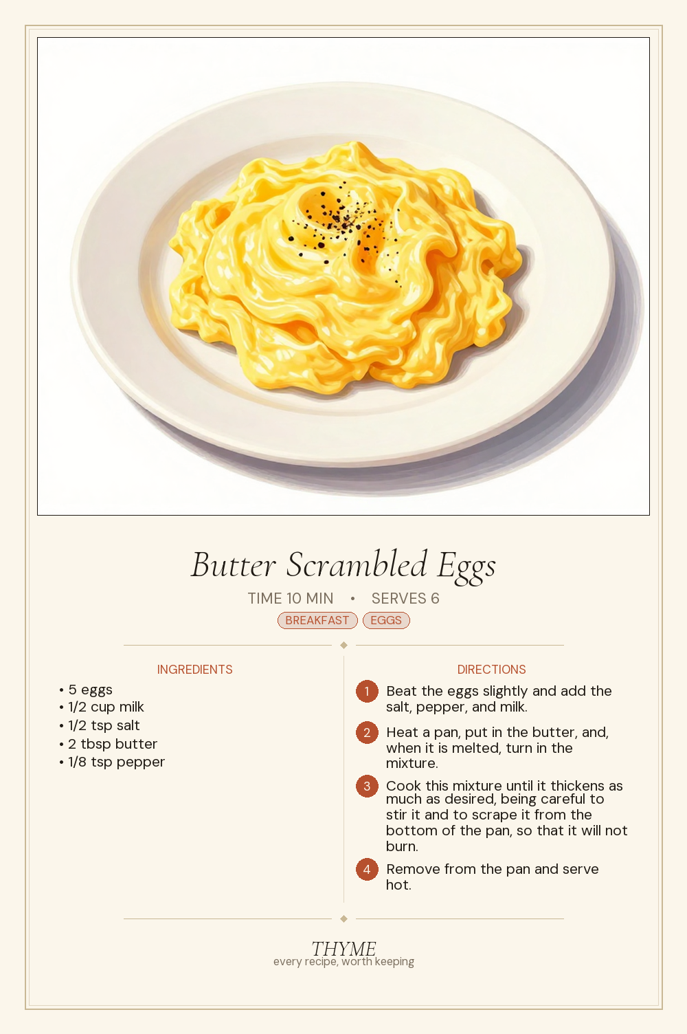 Butter Scrambled Eggs