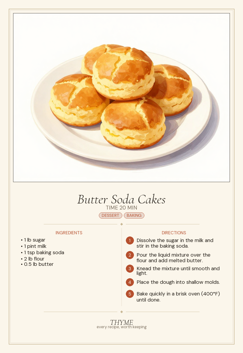 Butter Soda Cakes