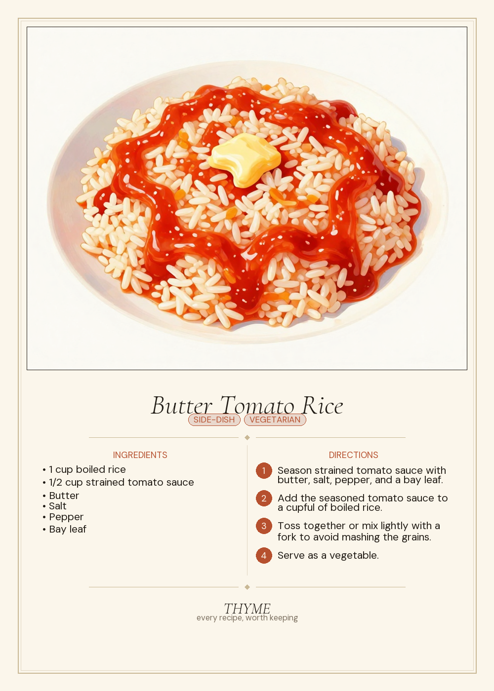 Butter Tomato Rice