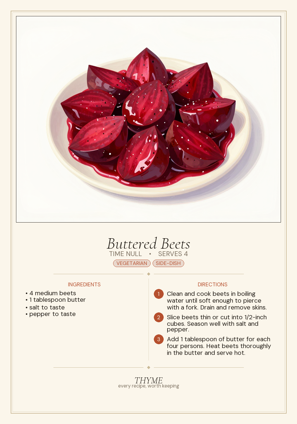 Buttered Beets