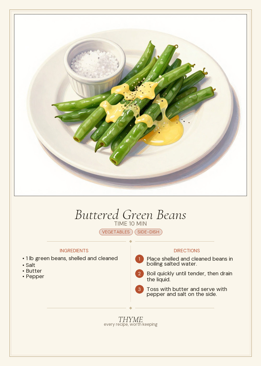 Buttered Green Beans