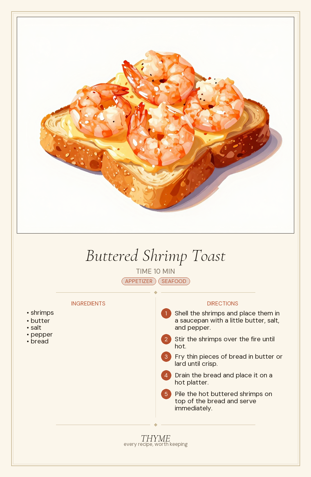 Buttered Shrimp Toast