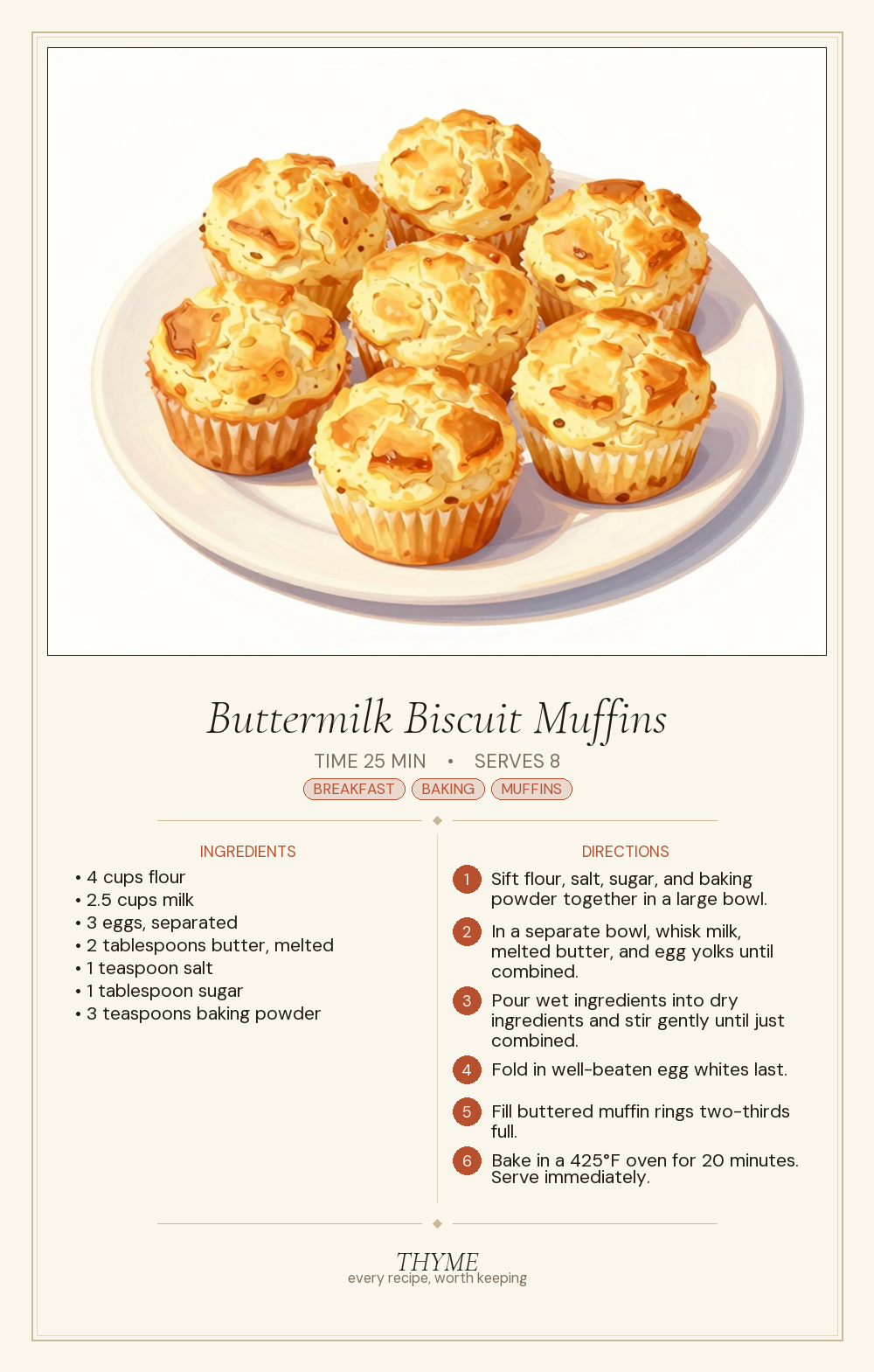 Buttermilk Biscuit Muffins
