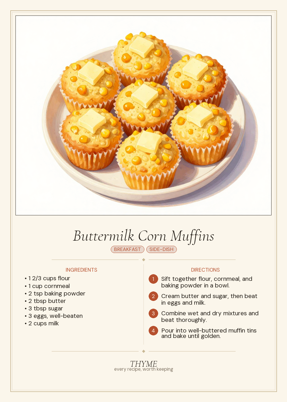 Buttermilk Corn Muffins