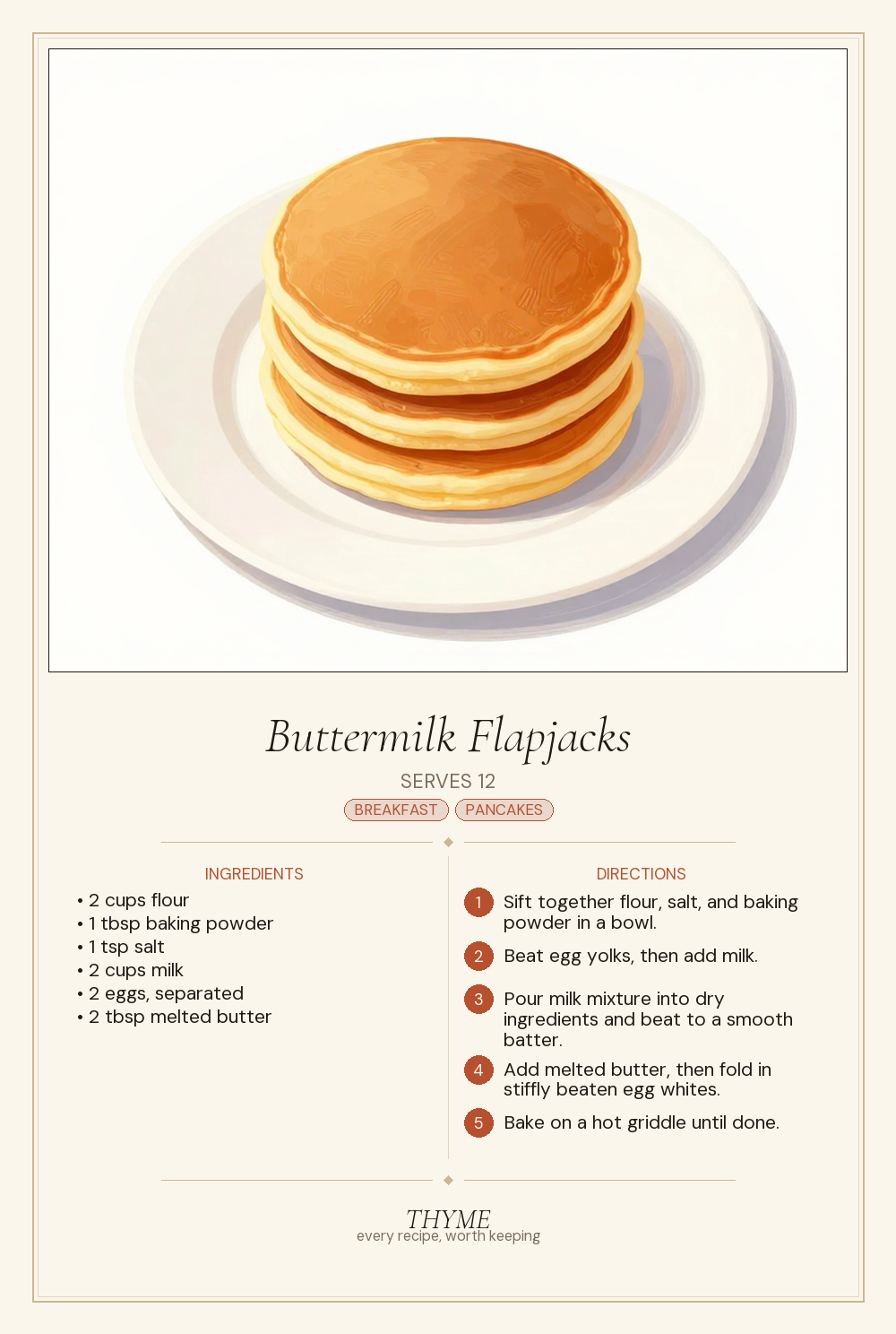 Buttermilk Flapjacks