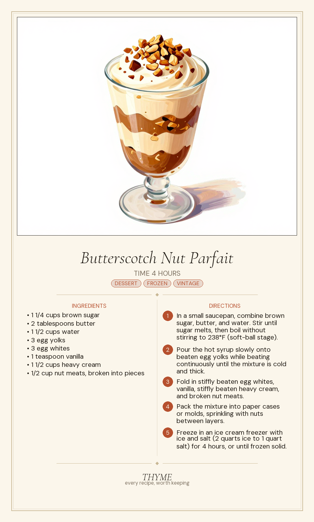 Butterscotch Nut Parfait