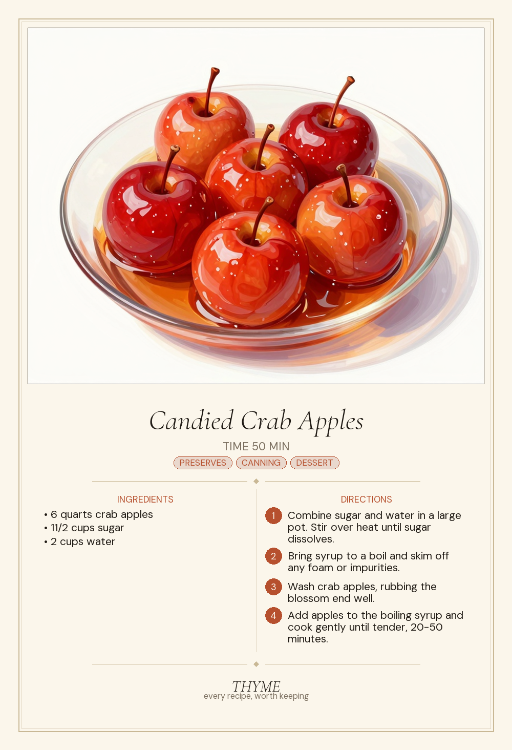 Candied Crab Apples