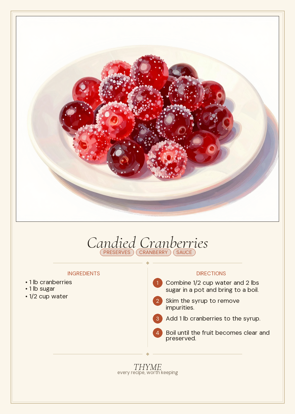 Candied Cranberries