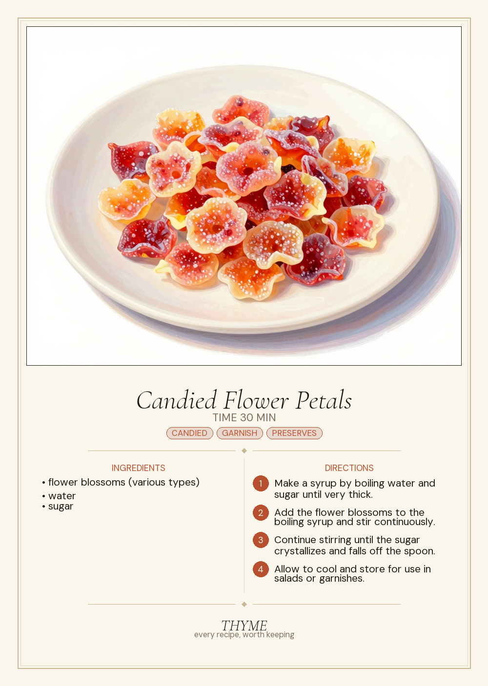 Candied Flower Petals