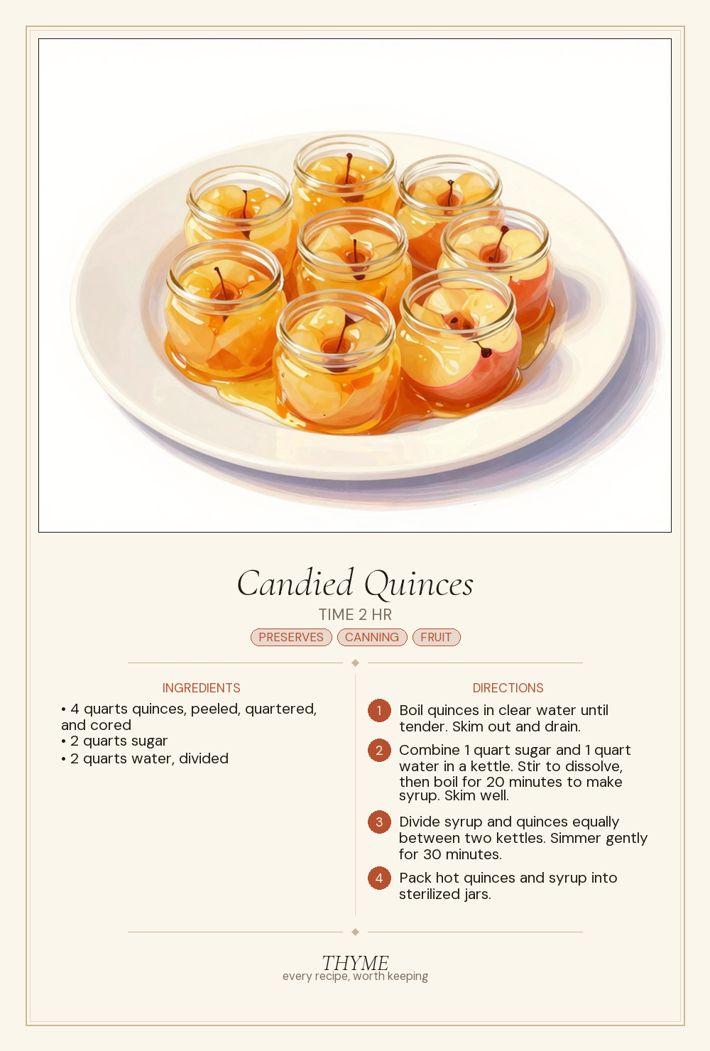 Candied Quinces