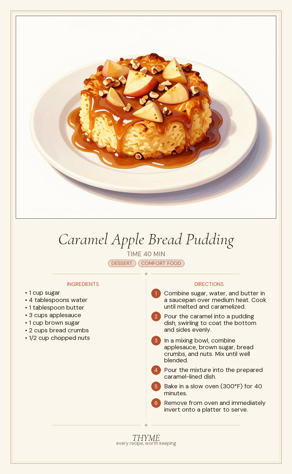 Caramel Apple Bread Pudding