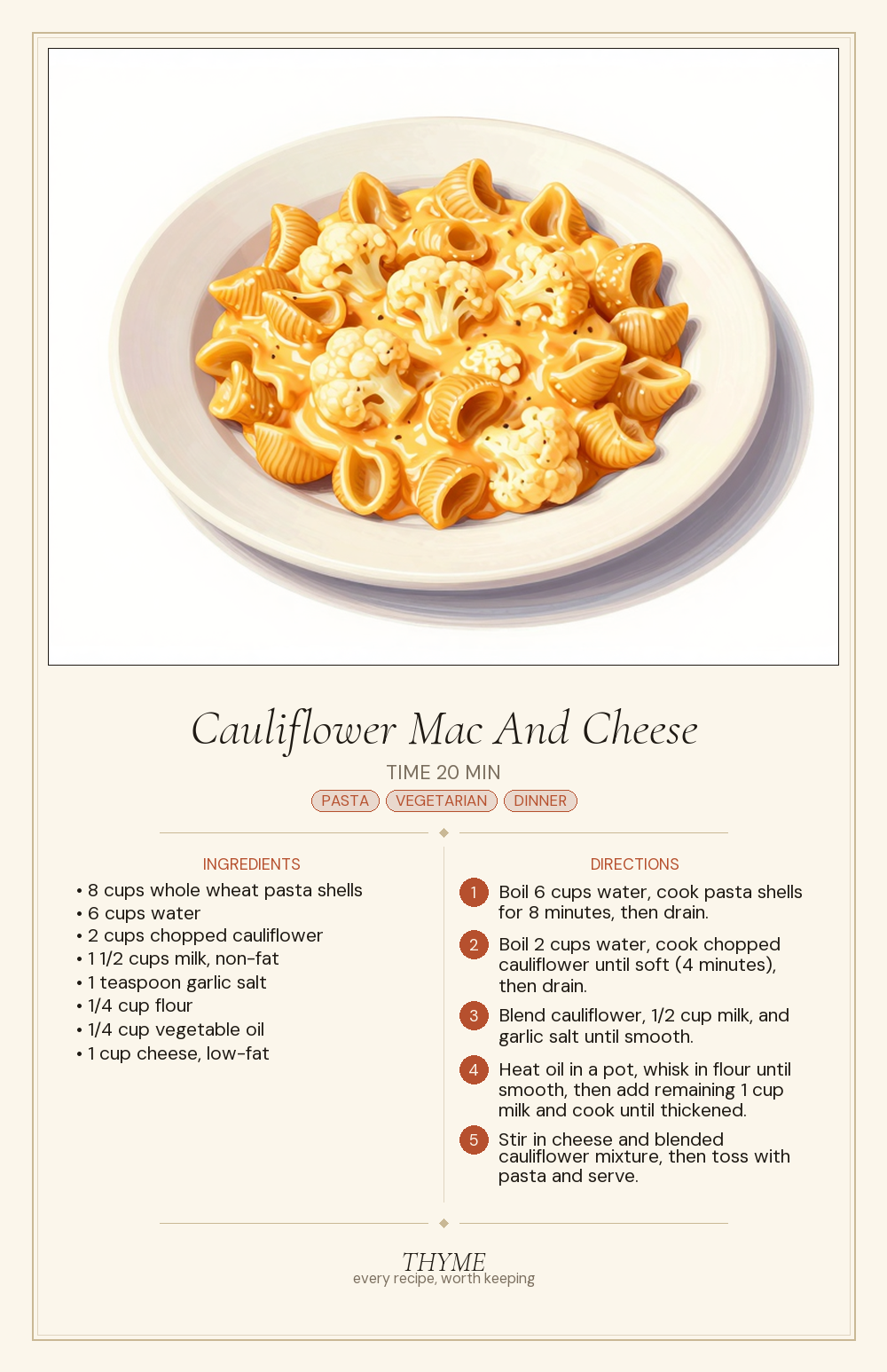 Cauliflower Mac And Cheese