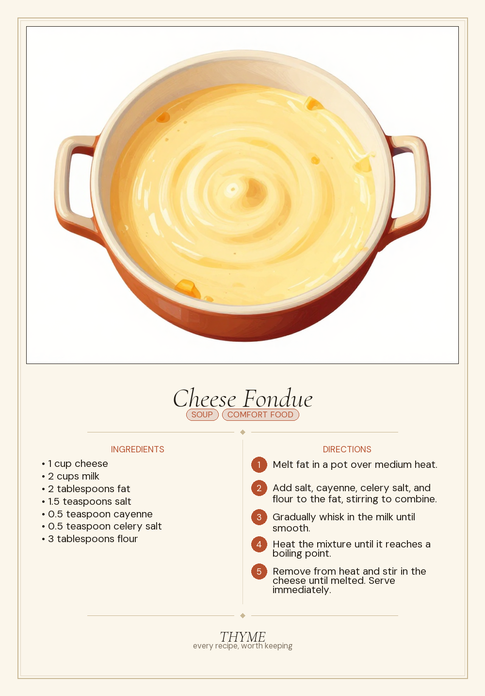 Cheese Fondue
