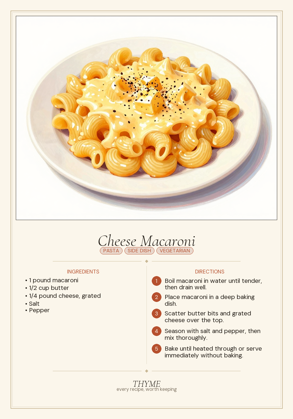 Cheese Macaroni